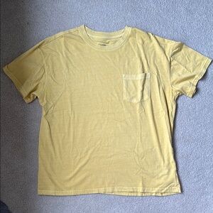 Goodfellow & Co Yellow Short Sleeve Tees